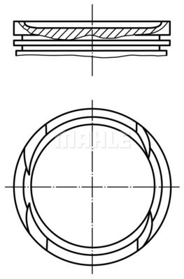 0829401 MAHLE Поршень