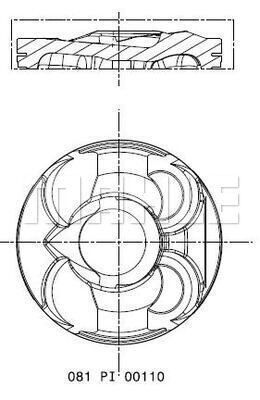 081PI00110000 MAHLE Поршень