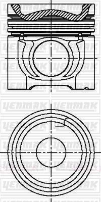 3104759000 YENMAK Поршень