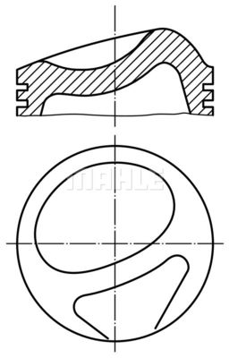 0311000 MAHLE Поршень