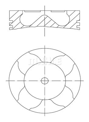 0121703 MAHLE Поршень