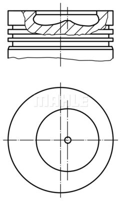 0090700 MAHLE Поршень