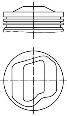 0827502 MAHLE Поршень