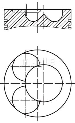 0280702 MAHLE Поршень