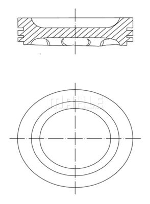 0346303 MAHLE Поршень