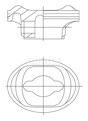 5043600 MAHLE Поршень