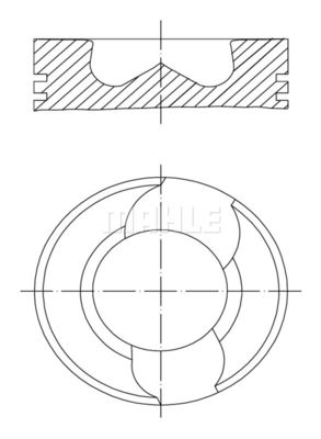 0309802 MAHLE Поршень