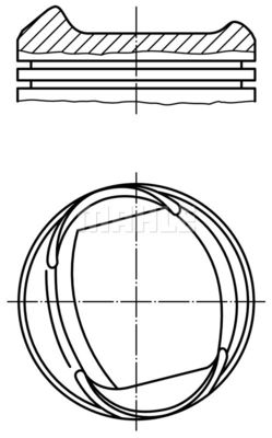 0133812 MAHLE Поршень