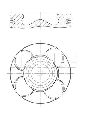 007PI00158000 MAHLE Поршень