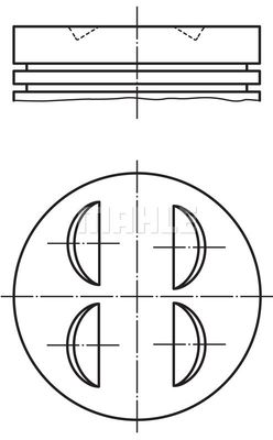 0147702 MAHLE Поршень