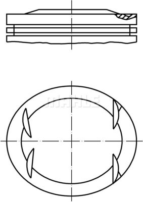 0014102 MAHLE Поршень