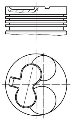 0123402 MAHLE Поршень