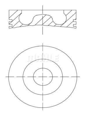 0158002 MAHLE Поршень