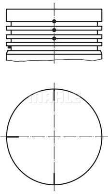 0220402 MAHLE Поршень