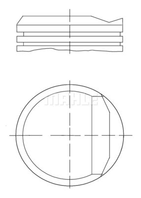 0348101 MAHLE Поршень