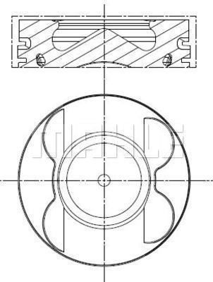 001PI00107002 MAHLE Поршень