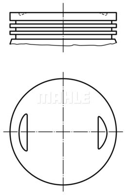 0133500 MAHLE Поршень