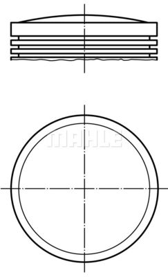 0122600 MAHLE Поршень