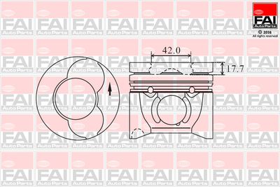 PK13060 FAI AutoParts Поршень