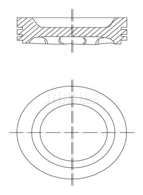 0303400 MAHLE Поршень