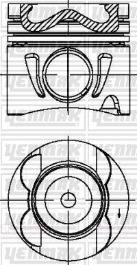 3904676000 YENMAK Поршень