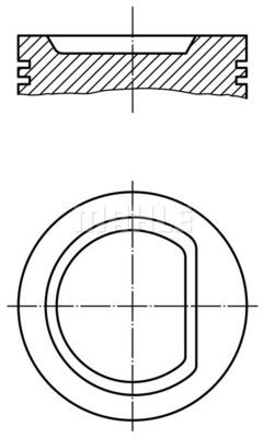 0398000 MAHLE Поршень