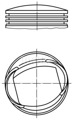 0136101 MAHLE Поршень