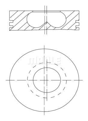 081PI00123001 MAHLE Поршень