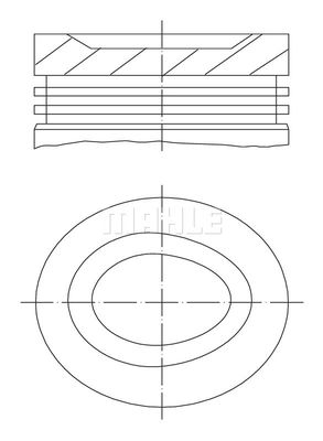 6810800 MAHLE Поршень