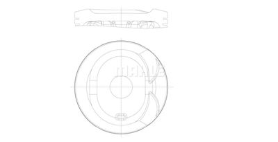 6078101 MAHLE Поршень