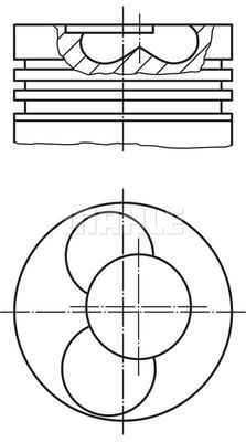 0305612 MAHLE Поршень