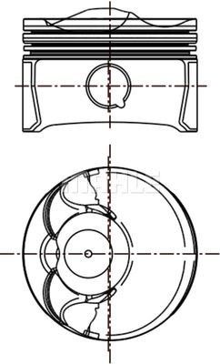 0280100 MAHLE Поршень