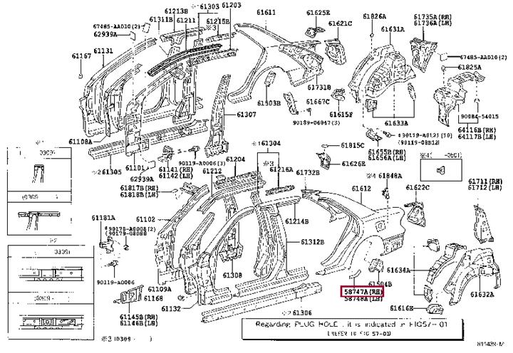 Предохранитель (58747AA010) Toyota 58747-AA010