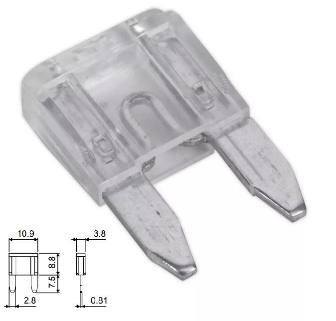 Предохранитель плоский MINI 25A (FN25A50) Tesla FN 25A.50