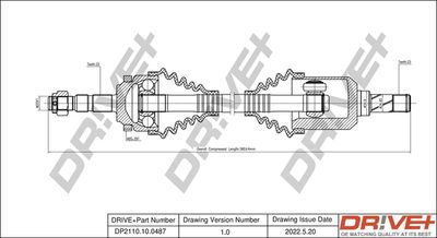 DP2110100487 Dr!ve+ Приводной вал