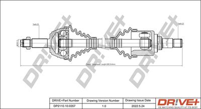 DP2110100357 Dr!ve+ Приводной вал