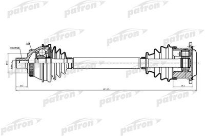 PDS0025 PATRON Приводной вал