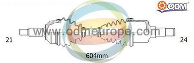 18161380 Multiparts Приводной вал