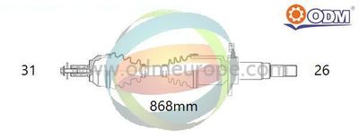 18342310 Multiparts Приводной вал