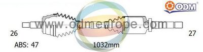 18222301 Multiparts Приводной вал