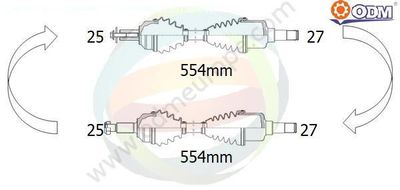 18141120 Multiparts Приводной вал