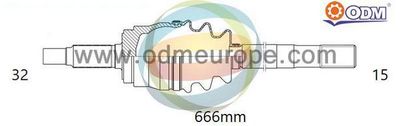 18226100 Multiparts Приводной вал