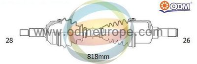 18273050 Multiparts Приводной вал