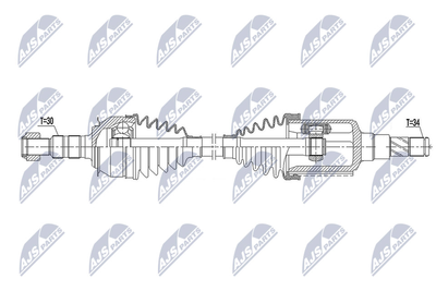 NPWDW037 NTY Приводной вал