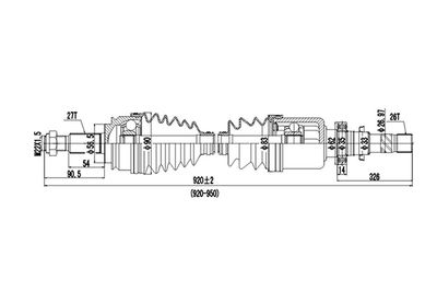 DDS299229 DYNAMATRIX Приводной вал