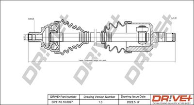 DP2110100097 Dr!ve+ Приводной вал