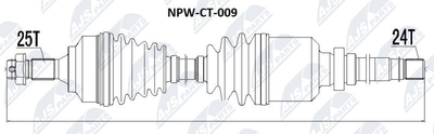 NPWCT009 NTY Приводной вал