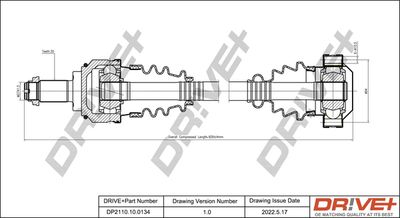 DP2110100134 Dr!ve+ Приводной вал