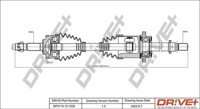 DP2110101025 Dr!ve+ Приводной вал