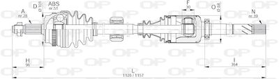 DRS621000 OPEN PARTS Приводной вал